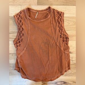 Free people tank top oversized medium